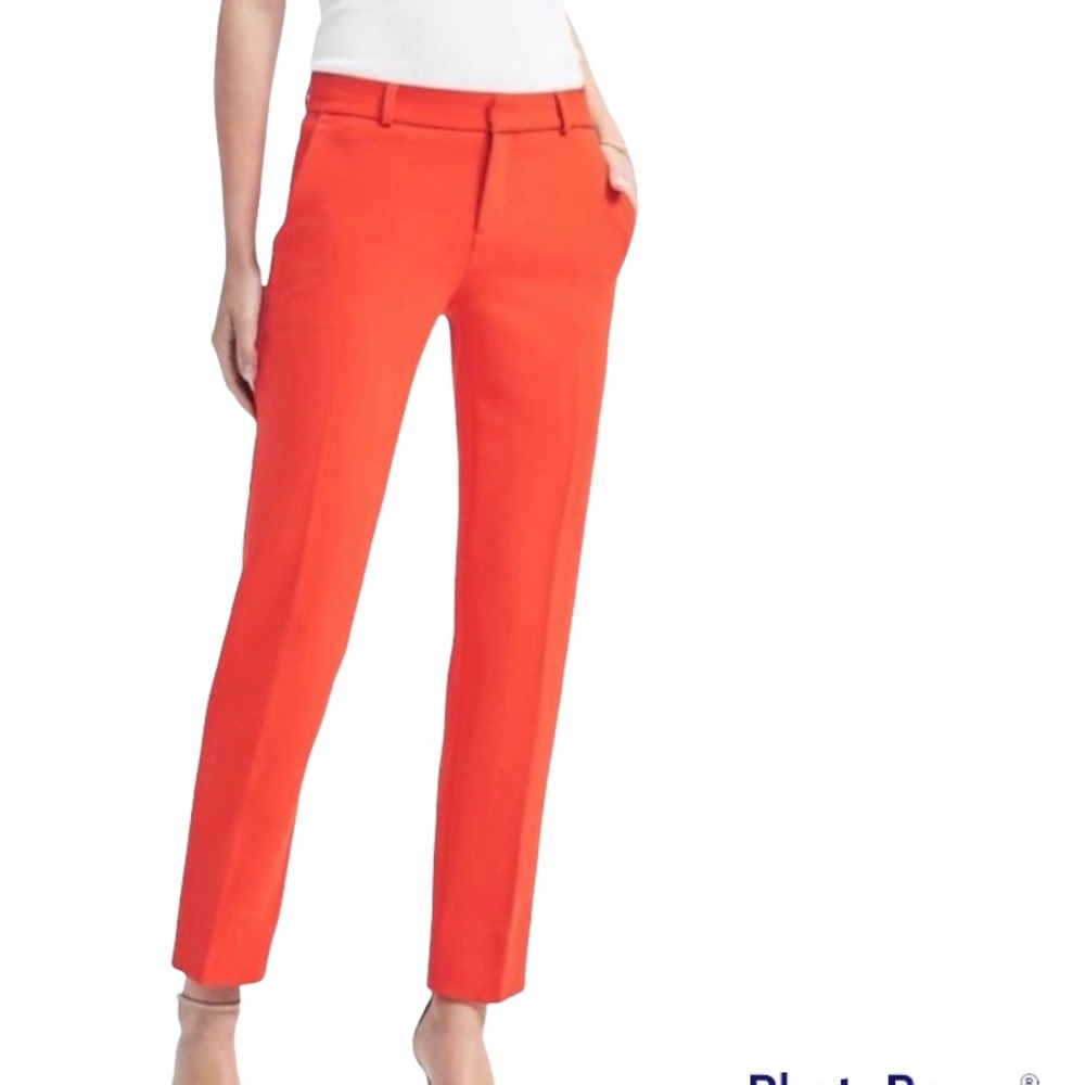 NWOT BANANA REPUBLIC AVERY ORANGE PANTS SIZE 6